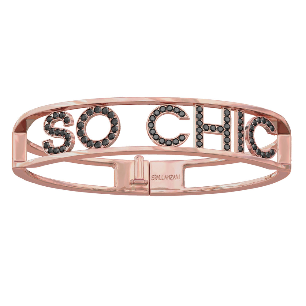Only You Personalized Iconic Bracelet Rose Gold - Spallanzani Jewelry 