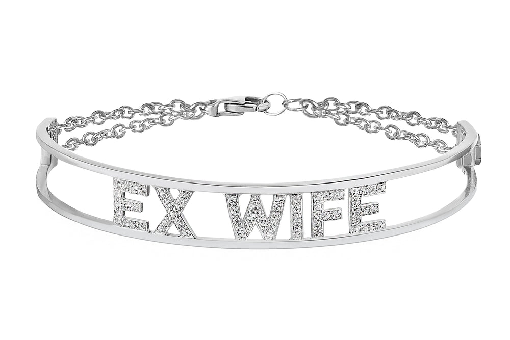 Only You Personalized Iconic White Gold Bracelet