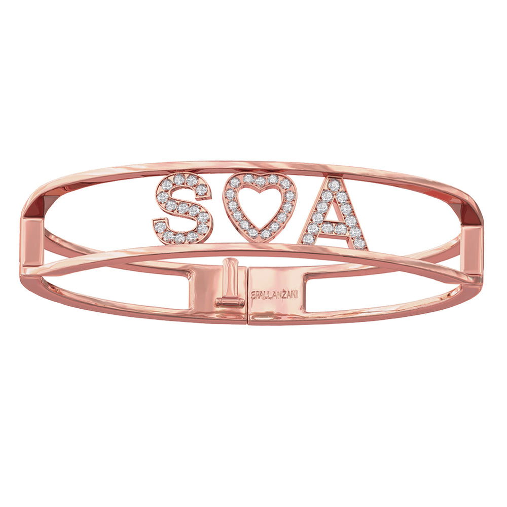 
                  
                    Only You Personalized Iconic Bracelet Rose Gold - Spallanzani Jewelry 
                  
                