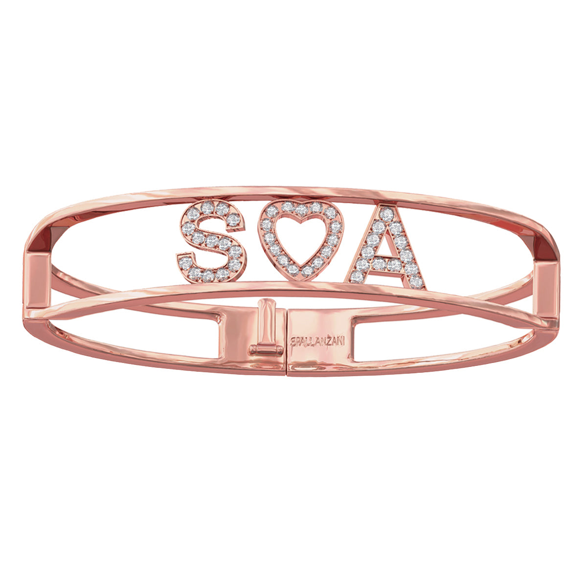 Only You Personalized Iconic Bracelet Rose Gold - Spallanzani Jewelry 