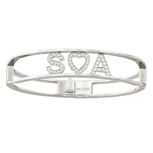 Only You Personalized Iconic White Gold Bracelet