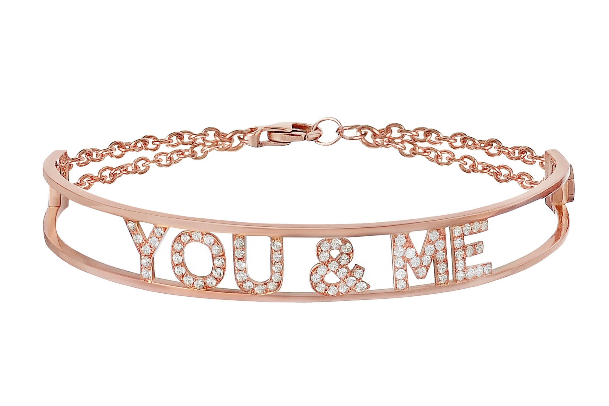 Rose gold personalized bracelet hotsell