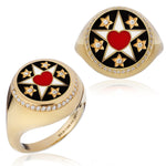 Believe Ring small diamond  Love - Spallanzani Jewelry 