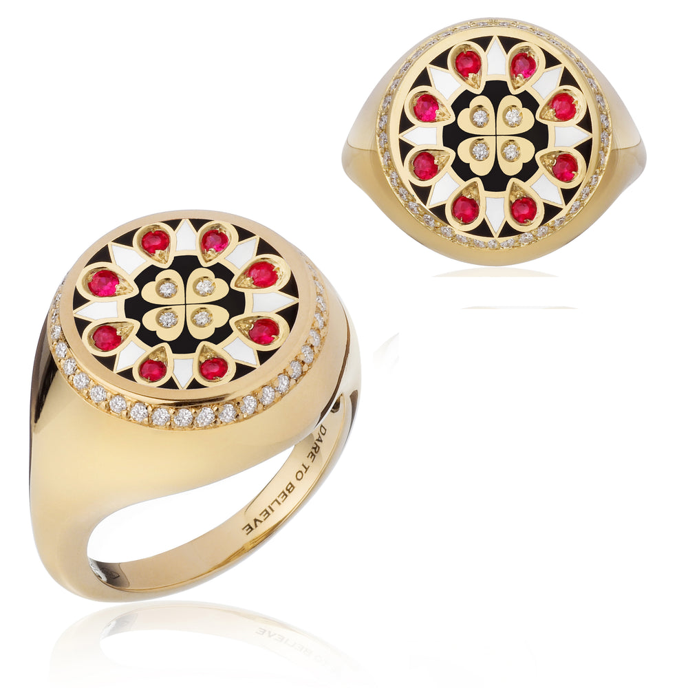 Believe Ring diamond Luck - Spallanzani Jewelry 