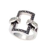 You&Me Rectangular Full Pavè - Spallanzani Jewelry 