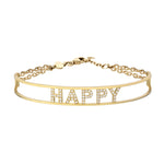 Only You Personalized Iconic Yellow Gold Bracelet - Spallanzani Jewelry 