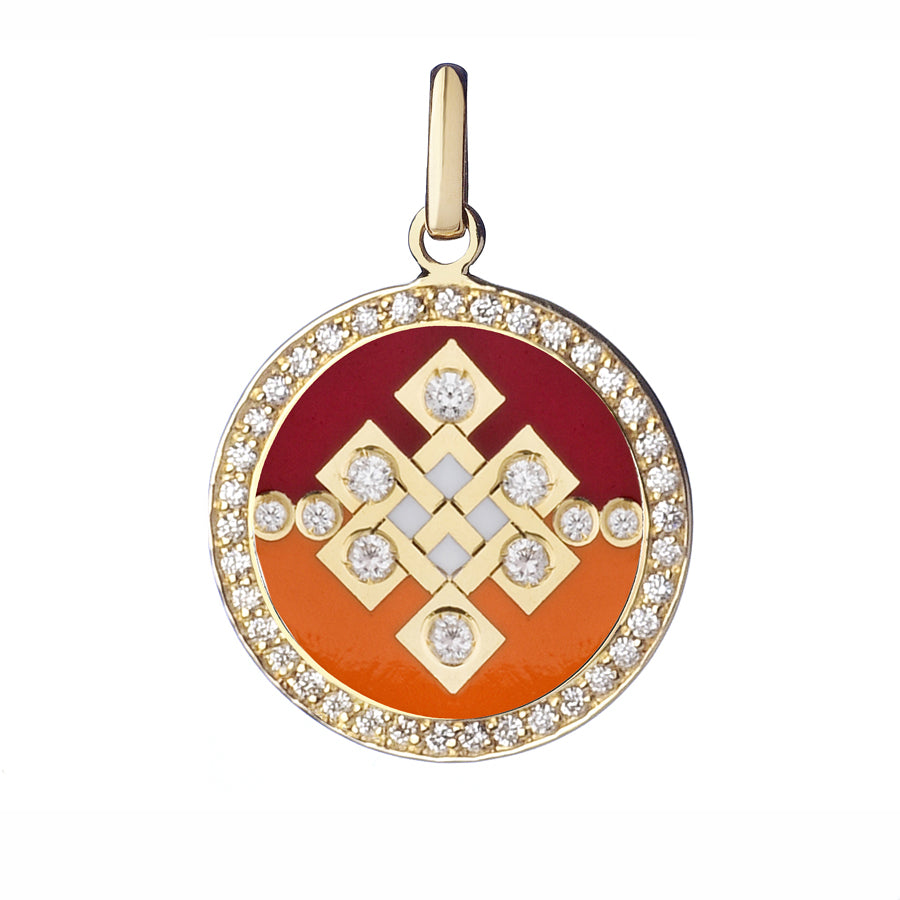 Believe Pendant diamond Karma - Spallanzani Jewelry 