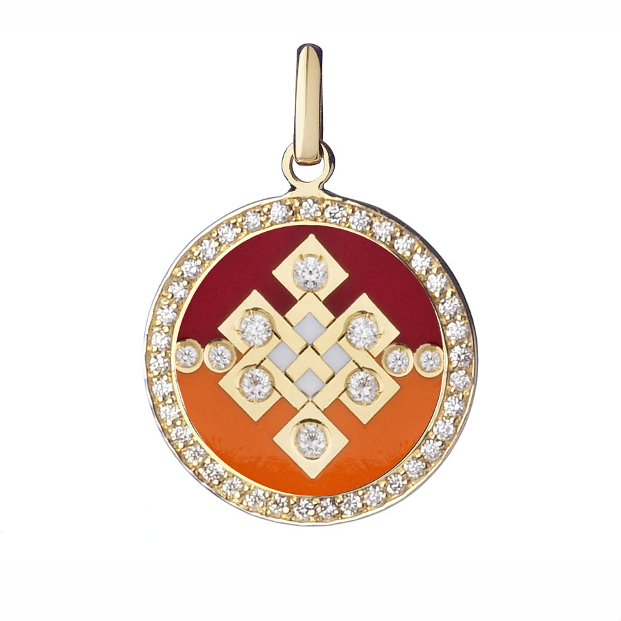 Believe Pendant diamond Karma - Spallanzani Jewelry 