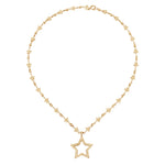 Stella  Drop Chain  Necklace - Spallanzani Jewelry 